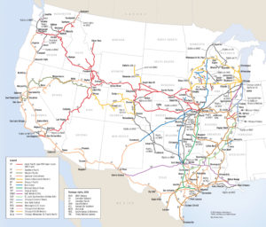 Union Pacific map with predecessor systems – 